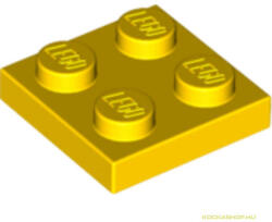 LEGO® Alkatrészek (Pick a Brick) Sárga 2X2 Lapos Elem 302224 (302224)