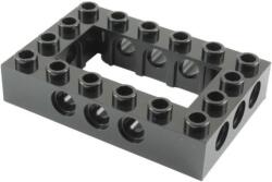 LEGO® Alkatrészek (Pick a Brick) Fekete 4 x 6 Technic elem közepén 2 x 4 üreggel 4144025 (4144025)