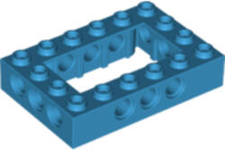 LEGO® Alkatrészek (Pick a Brick) Sötét Azúr 4 x 6 közepén 2 x 4 üreggel 6185546 (6185546)