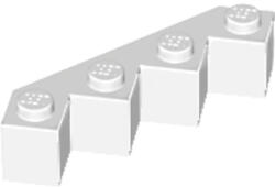 LEGO® Alkatrészek (Pick a Brick) Fehér 4x4 Módosított Kocka 6173055 (6173055)