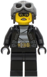 LEGO® Minifigurák Police - Clara the Criminal, Pearl Dark Gray Aviator Cap cty1256 (cty1256)