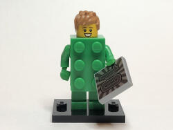LEGO® Minifigurák Minifigura 20. sorozat - Zöld lego kocka jelmezes fiú col20-13 (col20-13)