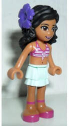 LEGO® Minifigurák Kate - Világos Aqua Szoknyában, Magenta Bikini Felsővel és Lila Virággal frnd057a (frnd057a)