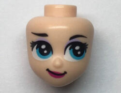 LEGO® Alkatrészek (Pick a Brick) Világos nugát friends fej sötét azúr szemekkel 66579 (66579)