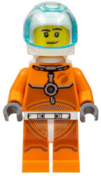 LEGO® Minifigurák Astronaut - Male, Orange Spacesuit with Dark Bluish Gray Lines, Trans Light Blue Large Visor, Stubbl cty1061 (cty1061)