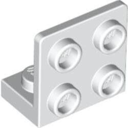 LEGO® Alkatrészek (Pick a Brick) Fehér 1x2 módosított lap 6097637 (6097637)