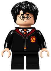 LEGO® Minifigurák Harry Potter - Griffendéles köpeny, Pulóver, Ing és Nyakkendő, Fekete nadrág hp281 (hp281)