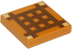 LEGO® Alkatrészek (Pick a Brick) Közép nugát 2x2 csempe, minecraft mintával 3068pb0893 (3068pb0893)