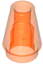 LEGO® Alkatrészek (Pick a Brick) Neonnarancs 1x1 Kúp Elem 6124858 (6124858)