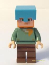 LEGO® Minifigurák Alex Azúrkék Sisakban (Minecraft) min019 (min019)