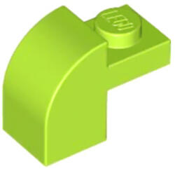 LEGO® Alkatrészek (Pick a Brick) Lime 1x1x2 Ívelt elem 4212446 (4212446)