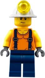LEGO® Minifigurák Bányász - sötétkék nadrágban, hózentrógerrel, izzadt arccal cty0847 (cty0847)