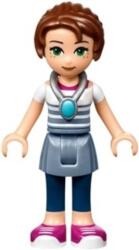 LEGO® Minifigurák Emily Jones - Homokkék Szoknyában, Sötétkék Bokanadrágban, Medállal elf034 (elf034)