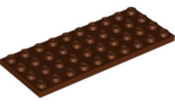 LEGO® Alkatrészek (Pick a Brick) Vörösesbarna 4x10 Lapos Elem 4225715 (4225715)