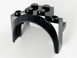 LEGO® Alkatrészek (Pick a Brick) Fekete 4 x 2 1/2 x 2 1/3 Sárvédő 6277459 (6277459)