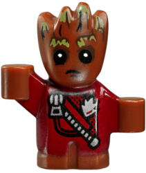 LEGO® Minifigurák Baby Groot - Piros, Cipzáros Ruhában sh0381 (sh0381)