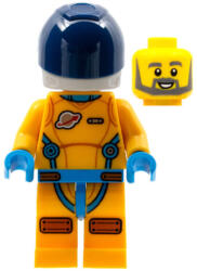 LEGO® Minifigurák Lunar Research Astronaut - Male, Bright Light Orange and Dark Azure Suit, White Helmet, Dark Blue Vi cty1410 (cty1410)