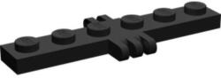 LEGO® Alkatrészek (Pick a Brick) Fekete 1x6 elem oldalán 2-3 ujjal 450711 (450711)