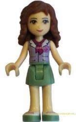 LEGO® Minifigurák Friends Olivia Minifigura, levendula top, zöld szoknya frnd074 (frnd074)