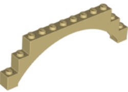 LEGO® Alkatrészek (Pick a Brick) Bézs 1x12x3 Boltív 6246845 (6246845)