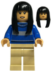 LEGO® Minifigurák Cho Chang - Blue Ravenclaw Quidditch Sweater, Tan Legs hp402 (hp402)