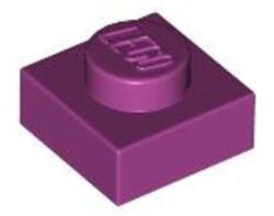 LEGO® Alkatrészek (Pick a Brick) Magenta 1X1 Lapos Elem 6096942 (6096942)