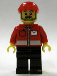 LEGO® Minifigurák Piros Postás post008 (post008)