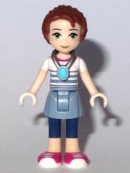 LEGO® Minifigurák Emily Jones - Homokkék Szoknyában, Sötétkék Rövidnadrágban, Medállal elf034b (elf034b)