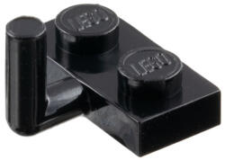 LEGO® Alkatrészek (Pick a Brick) Fekete 1x2 módosított lap, horizontális csatlakozóval 462326 (462326)