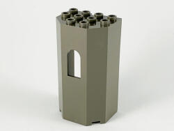 LEGO® Alkatrészek (Pick a Brick) Sötétszürke 3 x 4 x 6 Várfal Ablakkal 4118878 (4118878)