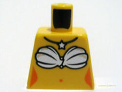 LEGO® Alkatrészek (Pick a Brick) Sárga Minifig felsőrész, Hableány 973pb0526 (973pb0526)