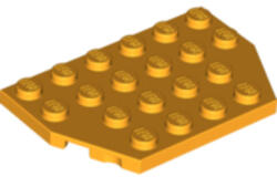 LEGO® Alkatrészek (Pick a Brick) Világos narancssárga 4x6 Vágott, Lapos Elem 6003000 (6003000)