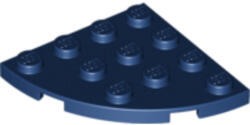 LEGO® Alkatrészek (Pick a Brick) Sötétkék 4x4 Íves Lapos Elem 6023154 (6023154)