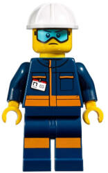 LEGO® Minifigurák Ground Crew Technician - Male, Jumpsuit and Construction Helmet cty1010 (cty1010)