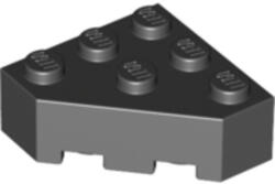 LEGO® Alkatrészek (Pick a Brick) Fekete 3x3 Sarok Elem - Használt 4159550h (4159550h)