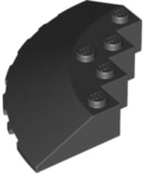 LEGO® Alkatrészek (Pick a Brick) Fekete 6x6 Íves Sarokelem 6005932 (6005932)