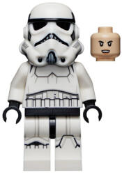 LEGO® Minifigurák Imperial Stormtrooper - Female, Dual Molded Helmet with Gray Squares on Back, Light Nougat Head, Ang sw1168 (sw1168)