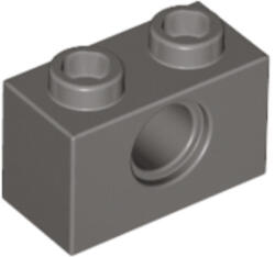 LEGO® Alkatrészek (Pick a Brick) Sötétszürke Technic 1X2 Elem, Lyukkal 4114529 (4114529.)