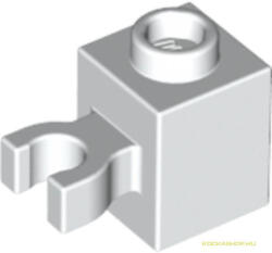 LEGO® Alkatrészek (Pick a Brick) Fehér 1x1 Módosított Kocka Elem Csatlakozóval 4533763 (4533763)