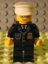 LEGO® Minifigurák Rendőr Kék Nyakkendővel, Fehér Sisakkal cty0091 (cty0091)