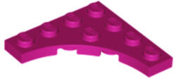 LEGO® Alkatrészek (Pick a Brick) Magenta 4 x 4 lapos elem 3 x 3 kivágással 6267712 (6267712)