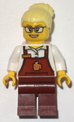 LEGO® Minifigurák Szőke szemüveges Kávézói dolgozó trn249 (trn249)