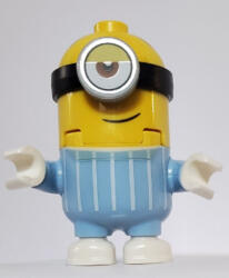LEGO® Minifigurák Minion Stuart - Bright Light Blue Jumpsuit mnn001 (mnn001)