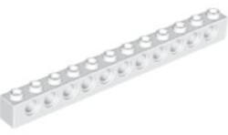 LEGO® Alkatrészek (Pick a Brick) Fehér 1X12 Technic Elem Oldalán 11 Lyukkal 6215045 (6215045)