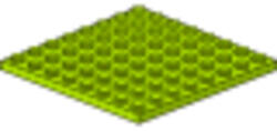 LEGO® Alkatrészek (Pick a Brick) Lime 8 x 8 Lapos elem 6210657 (6210657)