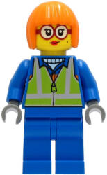 LEGO® Minifigurák Shirley Keeper - Blue Jacket, Safety Vest cty1244 (cty1244)