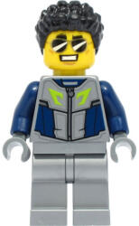 LEGO® Minifigurák Duke DeTain Stuntz Versenyző - Sötétkék és Mattezüst Ruha cty1329 (cty1329)