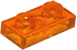 LEGO® Alkatrészek (Pick a Brick) Átlátszó narancssárga 1X2 Lapos Elem 6240217 (6240217)
