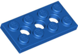 LEGO® Alkatrészek (Pick a Brick) Kék Technic 2X4 Elem, Közepén Lyukkal 370923 (370923)