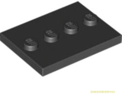 LEGO® Alkatrészek (Pick a Brick) Fekete 3x4 Módosított Laposelem 6076678 (6076678)